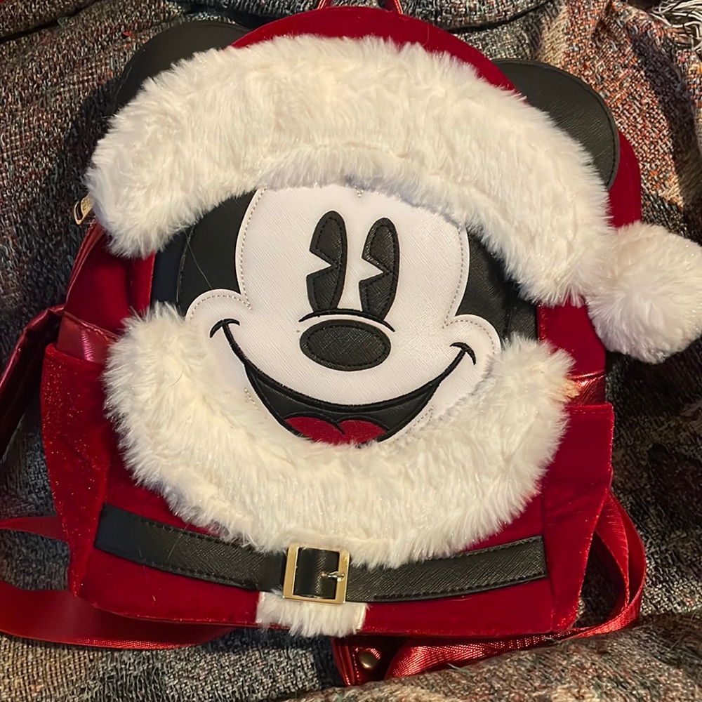 Loungefly Mickey Santa backpack